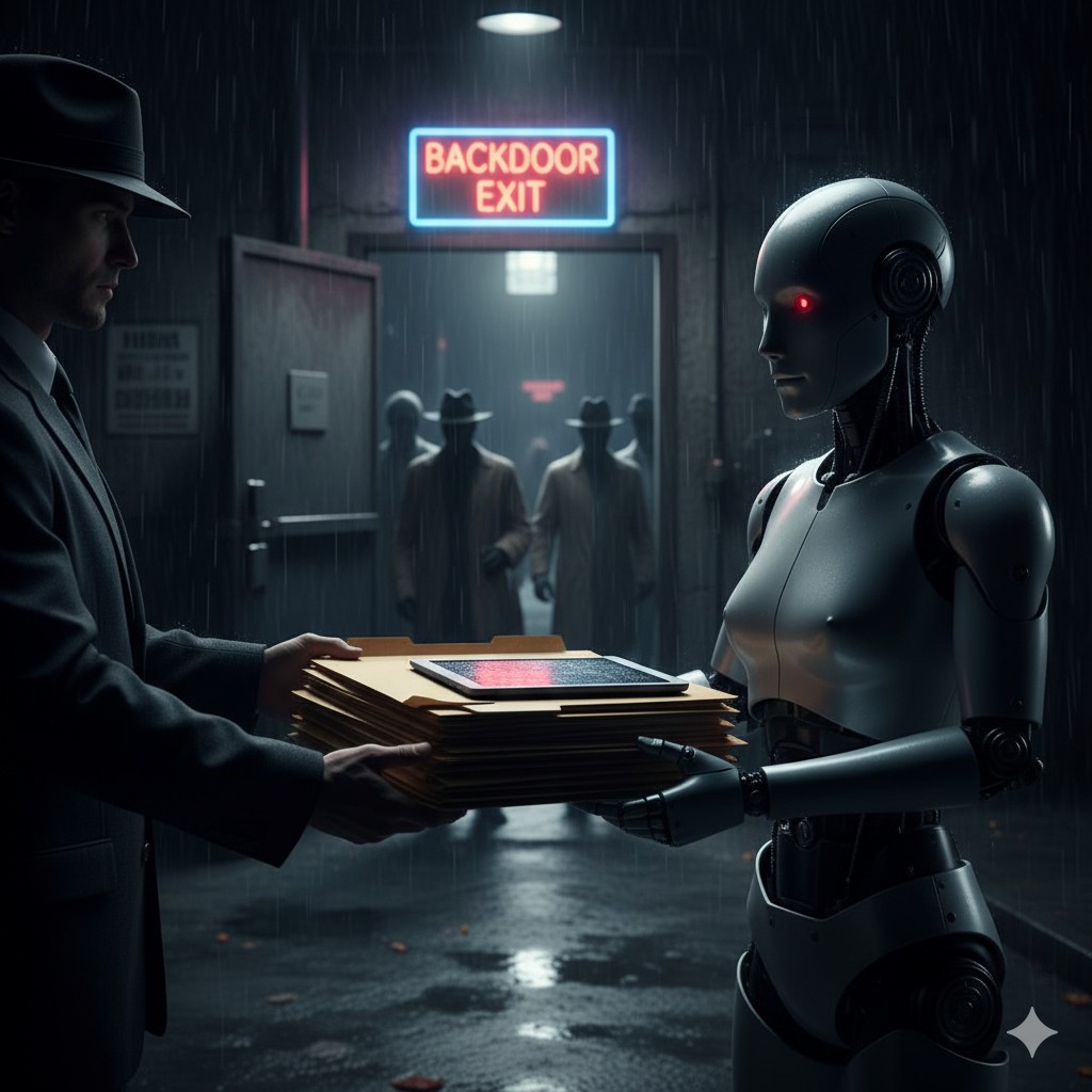 Accountability Laundering — Dokumentenübergabe an Roboter während Verantwortliche durch Hintertür verschwinden
